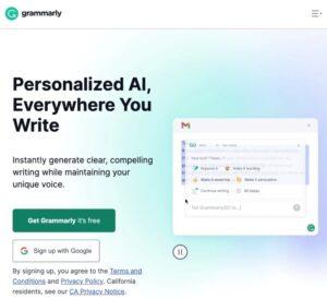 AI tools for content writing"Grammarly"