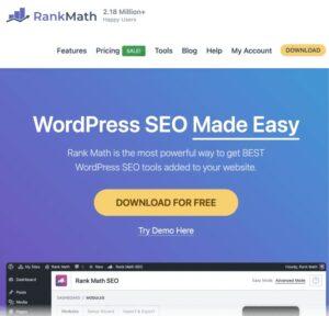 AI tools for content writing "RankMath"