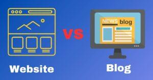 Difference Between a Website and a Blog