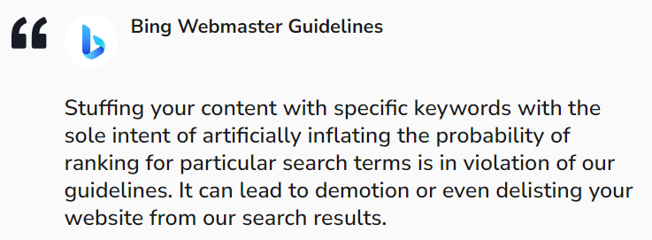 Bing webmaster guidelines