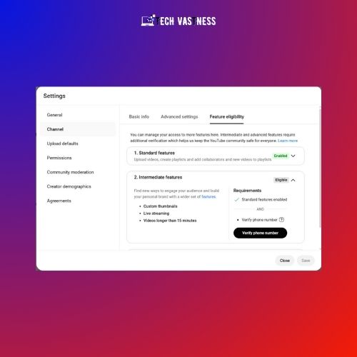 Verifiying your phone number for YouTube channel