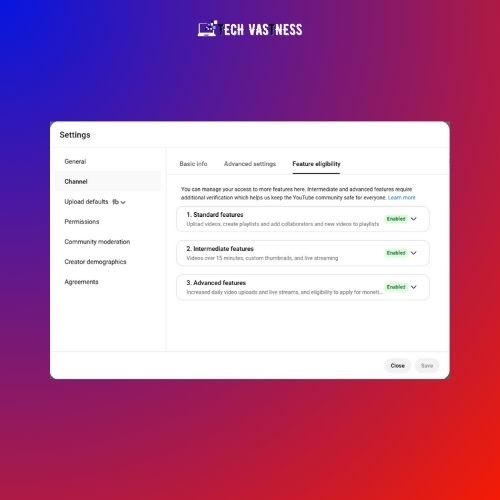 Enable advance features
