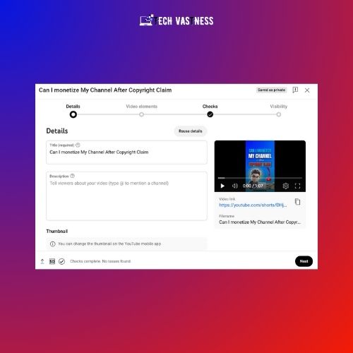Uploading your first youtube video 